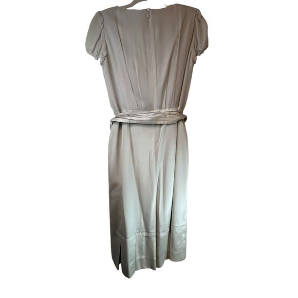 Deco Beige Silk Dress - Picture 13 of 16